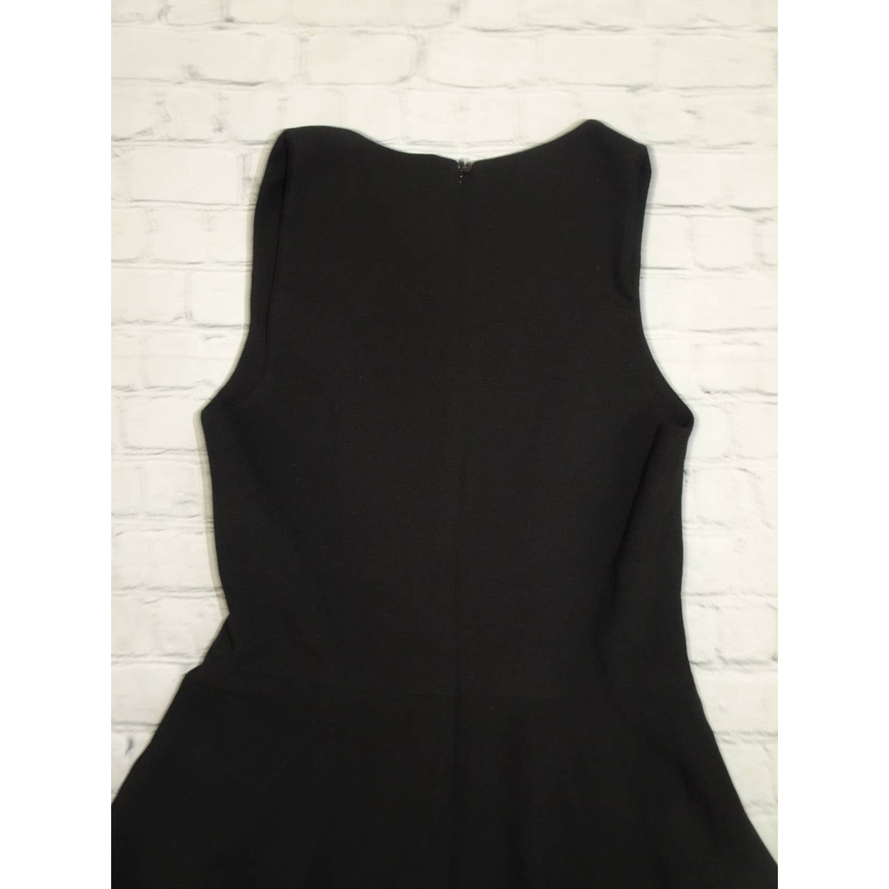 Dress the Population Catalina Solid Sleeveless Fit Flare Midi Dress Black Small - Picture 9 of 11